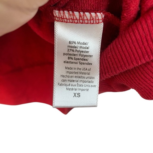 Beyond Yoga Cozy Fleece Go Getter Hoodie in Currant Red SZ XS - Picture 5 of 9